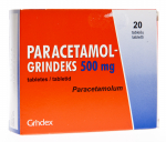 PARACETAMOL-GRINDEKS TBL 500MG N20