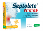 SEPTOLETE OMNI LOSENG LEMON&HONEY 3MG+1MG N16
