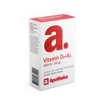 A. VITAMIN D3 + K2 (2000IU + 120 MCG) KAPSLID N30