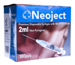 S&Uuml;STAL N&Otilde;ELAGA NEOJECT 2ML 3 OSALINE (23G) N100 /SLIP TIP/