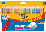 Viltpliiatsid BIC Kids 24v&auml;rvi
