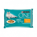 Kiisueine kanaga ONE ADULT 4x85g