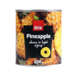 Ananassiviilud kerges siirupis Blik 850g/430g