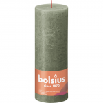 Sammask&uuml;&uuml;nal Bolsius Rustic roheline, 19x7cm