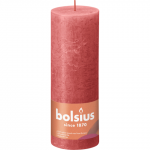 Sammask&uuml;&uuml;nal Bolsius Rustic roosa, 19x7cm