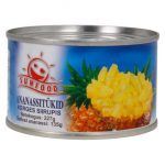 Ananassit&uuml;kid siirupis Sunfood 227g/135g