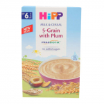 Pudrupul. Hipp piim-5vilja-ploom 6k 250g