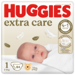 M&auml;hkmed Huggies Extra Care 1 2-5kg 84tk