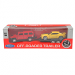 M/a mudelautod 2 autot haagis Welly 1:34