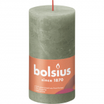Sammask&uuml;&uuml;nal Bolsius Rustic roheline, 13x7cm