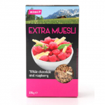 M&uuml;sli Extra White Choco&Raspberry  375g