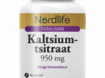Nordlife Kaltsiumtsitraat 950mg tabletid N60