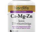 Nordlife Ca-Mg-Zn D3 vitamiiniga tabletid N100