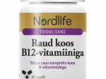 Nordlife Raud koos B12-vitamiiniga kapslid N30