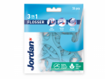 Jordan 3-in-1 Flosser k&auml;epidemega hambaniit keelepuhastajaga N36