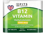 FITS B12-Vitamiin met&uuml;&uuml;lkobalamiin 1000 mcg N90