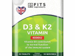 FITS D3-Vitamiin 100mcg (4000IU), K2-Vitamiin N90