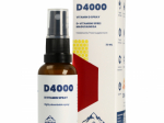 Nordaid D4000 D-vitamiini suukaudne sprei 4000IU/100mcg 30 ml