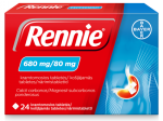 RENNIE N&Auml;RIMISTBL 680MG+80MG N24