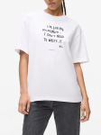 KARL LAGERFELD - Naiste l&uuml;hikeste varrukatega T-s&auml;rk KLJ RELAXED KARLISM TEE