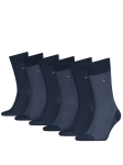 TOMMY HILFIGER - Meeste sokid, 6 paari, TH MEN SOCK 6P TIN GIFTBOX BIRDEYE