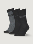 CALVIN KLEIN - Meeste sokid, 3 paari, CK MEN SOCK 3P GIFTBOX LOGO STRIPE