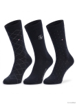 TOMMY HILFIGER - Naiste sokid, 3 paari, TH WOMEN SOCK 3P GIFTBOX MONOGRAM