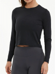 ATHLECIA - Naiste crop top s&auml;rk KIRILLOV W L/S CROP TOP
