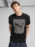 PUMA - Meeste l&uuml;hikeste varrukatega T-s&auml;rk, GRAPHICS PUMA WORDING TEE
