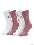 CALVIN KLEIN - Naiste sokid, 4 paari, CK WOMEN SOCK 4P GIFTBOX LUREX AOP