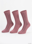 CALVIN KLEIN - Naiste sokid, 3 paari, CK WOMEN SOCK 3P GIFTBOX CONTRAST RIB