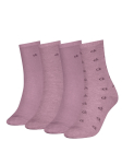 CALVIN KLEIN - Naiste sokid, 4 tk, CK WOMEN SOCK 4P GIFTING AOP