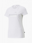 PUMA - Naiste l&uuml;hikeste varrukatega T-s&auml;rk, ESS+METALLIC LOGO TEE