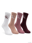 CALVIN KLEIN - Naiste sokid, 4 paari, CK WOMEN SOCK 4P GIFTBOX MONOLOGO