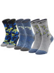 SKECHERS - Laste sokid, Skechers 3PPK Boys Casual Glow In The Dark Socks SK41078-9303
