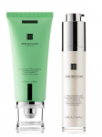 ABLE SKINCARE - Gl&uuml;koolne sinine valguskooriv/kergendav kreem (50 ml), kooriv/kooriv AHA/BHA puhastusvahend (100 ml)
