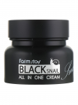 FARMSTAY - Toitev/niisutav n&auml;okreem tigude ekstraktiga BLACK SNAIL ALL-IN ONE, 100 ml