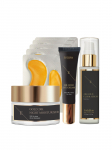 ERTH SKIN LONDON - kortsude v&auml;hendamise seerum, kortsude v&auml;hendamise &ouml;&ouml;kreem, 24K kuldne silmakreem, 24K kuldsed kollageenist silmapadjad (5 tk)