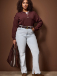 TRENDYOL PLUS SIZE - Naiste teksad