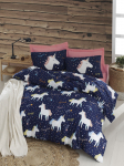 EPONJ HOME - Voodipesu komplekt koos voodilinaga, 200x220 cm, 4 tk.