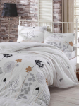 EPONJ HOME - Voodipesu komplekt koos voodilinaga, 160x220 cm, 3 tk.