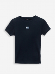 TOMMY JEANS - Naiste l&uuml;hikeste varrukatega T-s&auml;rk, TJW SLIM BADGE RIB TEE
