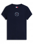 TOMMY JEANS - L&uuml;hikeste varrukatega naiste T-s&auml;rk, TJW SLIM ESS LOGO2 RIB TEE EXT