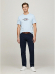 TOMMY HILFIGER - Meeste l&uuml;hikeste varrukatega s&auml;rk, SCRIPT FLAG REGULAR TEE