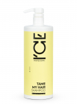 ICE - Tame My Hair &scaron;ampoon kahjustatud, s&auml;bruline ja k&auml;hara juuksepahmakas, 1000 ml