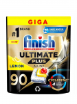 FINISH - FINISH Ultimate Plus All-in-1 Tabs Lemon dishwasher kapslid, 90 tk.