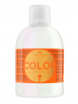 KALLOS - &Scaron;ampoon v&auml;rvitud juustele linaseemnetega, 1000 ml