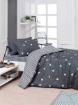 EPONJ HOME - Voodipesu komplekt koos voodilinaga, 160x220 cm, 3 tk.