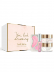ERTH SKIN LONDON - Roosa&otilde;ie huuled plumping Gloss, Roosi&otilde;ie h&uuml;drogeel silmapadjad, EGF Cellular Effect &ouml;ine niisutaja, h&uuml;aluroonhappe ja kollageeni p&auml;evakreem