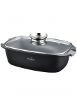 SWISS HAUS - Valatud alumiiniumist pann klaasist kaanega, 10,7 cm, 5 l